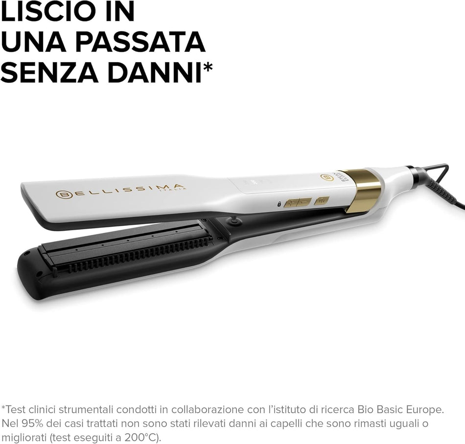 Bellissima Imetec Steam Elixir, Straightener, Straight Hair in Standard