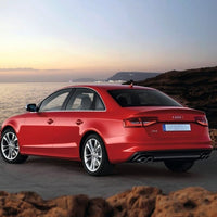 DIFFUSORE Silver LOOK S4 per AUDI A4 B8 2012-2015 con paraurti S-LINE Output 2+2