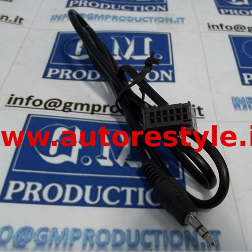 CAVO AUX Mp3 Ford Fiesta Focus Fusion C-Max S-Max con TASTO AUX a VISTA