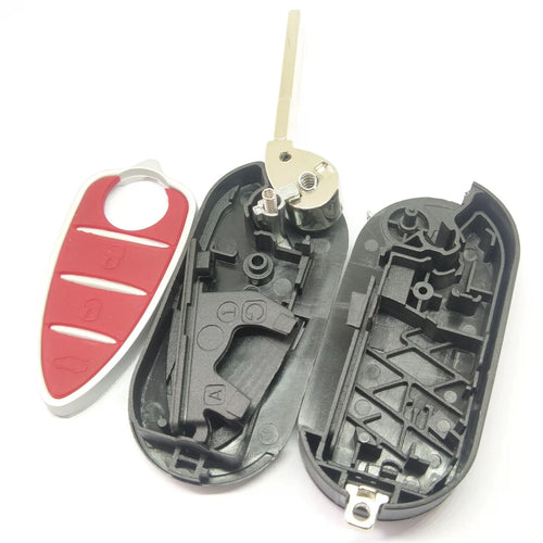 Telecomando Ricambio CHIAVE 3 Tasti in gomma e LOGO Alfa Romeo Mito Giulietta