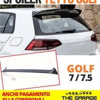 Spoiler Posteriore Sportivo per VW Golf 7, 7.5 (2013-2020) STANDARD Nero Lucido