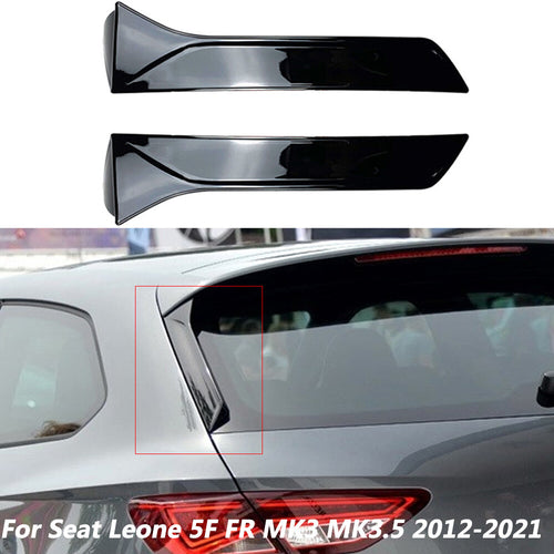 2 PEZZI SPOILER Posteriore Lunotto SPORTIVO per SEAT LEON 5F FR Mk3 MK3.5