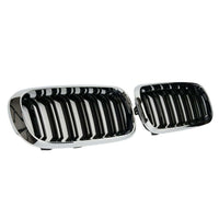 per X6 F16 2014-2018 Griglia Radiatore M Look Nero Cromato