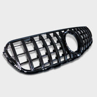 per Mercedes GLC X253 C253 15-19 Griglia Anteriore Nero Lucido