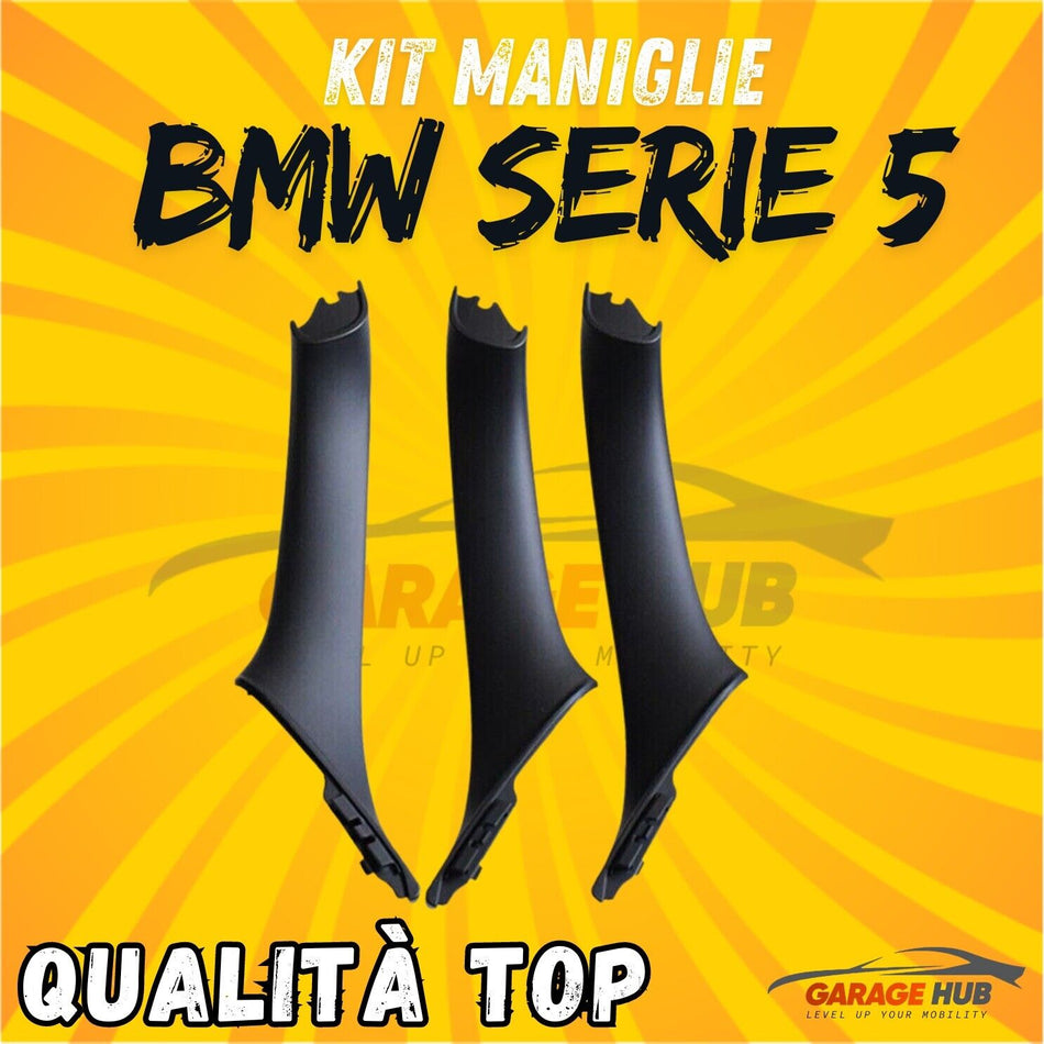 Set 3 Maniglie INTERNE 1x Sinistra 2x Destra per --> BMW Serie 5 F10 F11 M5 520