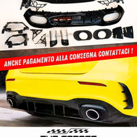 PER MERCEDES CLASSE A W177 AMG A35 - DIFFUSORE POSTERIORE ABS + TERMINALI
