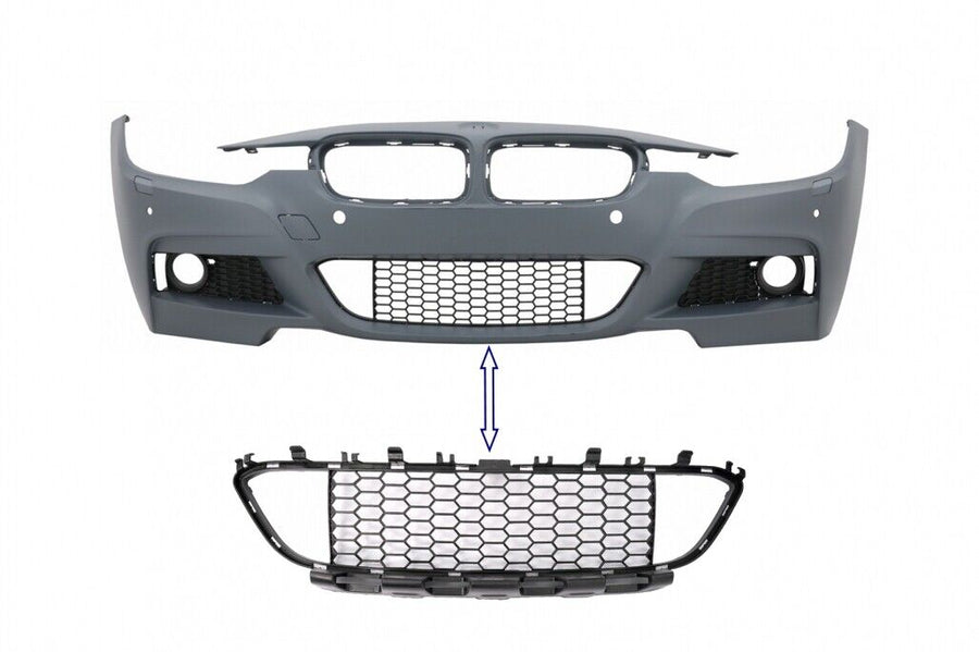 Griglia inferiore centrale paraurti anteriore per BMW Serie 3 F30 F31 M-Tech (20