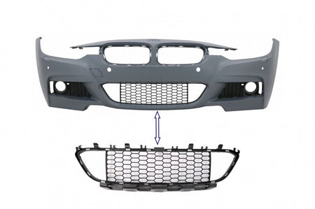 Griglia inferiore centrale paraurti anteriore per BMW Serie 3 F30 F31 M-Tech