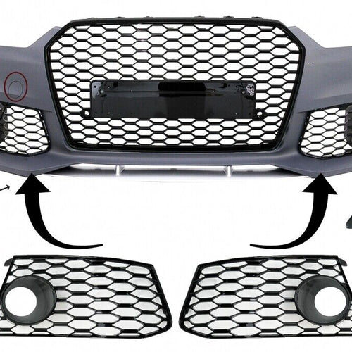 Parti del paraurti anteriore per Audi A6 C7 4G Facelift (2011-2018) Design RS6