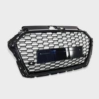 per AUDI A3 8V 2016-2020 Griglia Anteriore in Ottica RS3 Nero