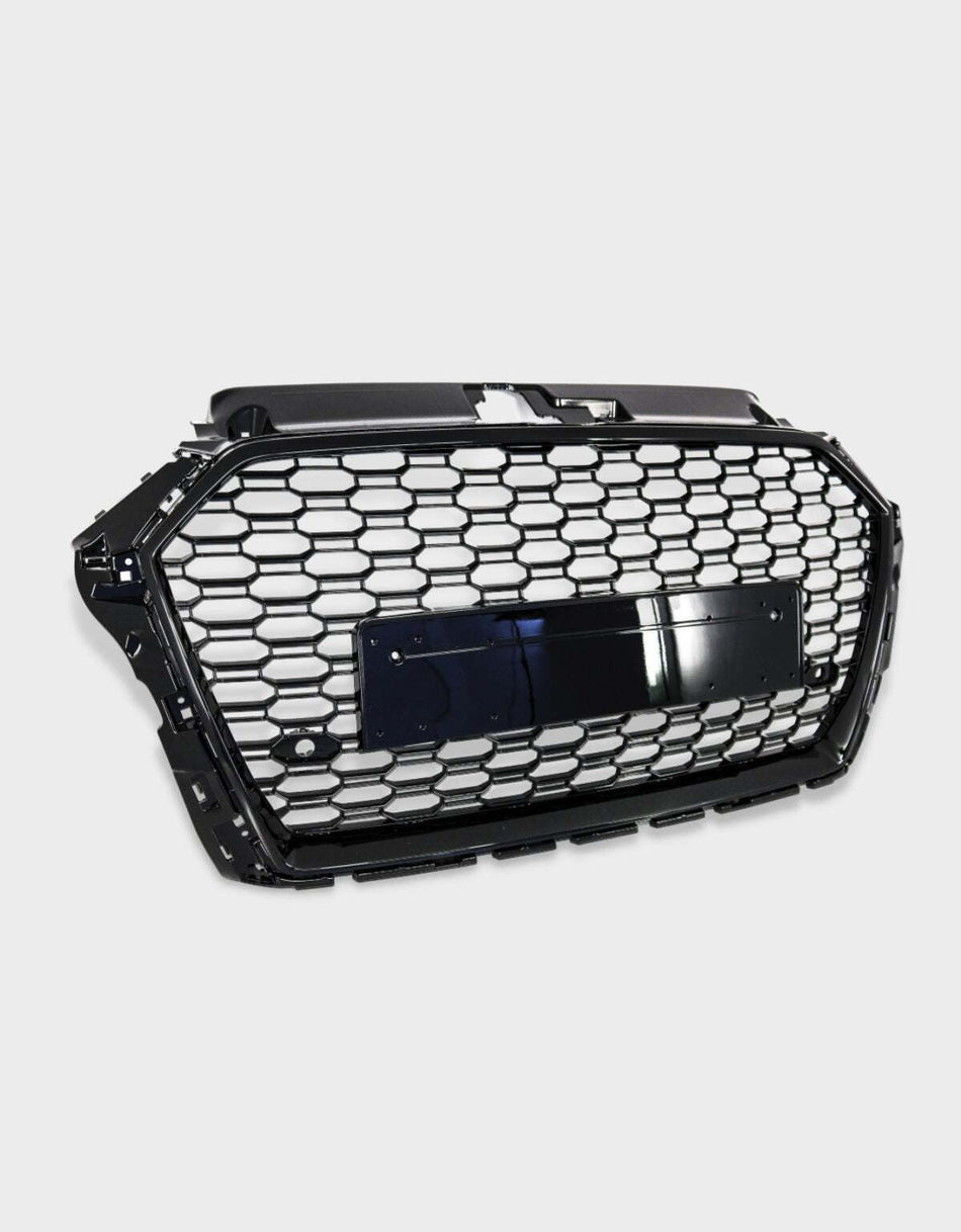 per AUDI A3 8V 2016-2020 Griglia Anteriore in Ottica RS3 Nero