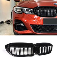 per Serie 3 G20 G21 19-22 Griglia Radiatore Nero Lucido