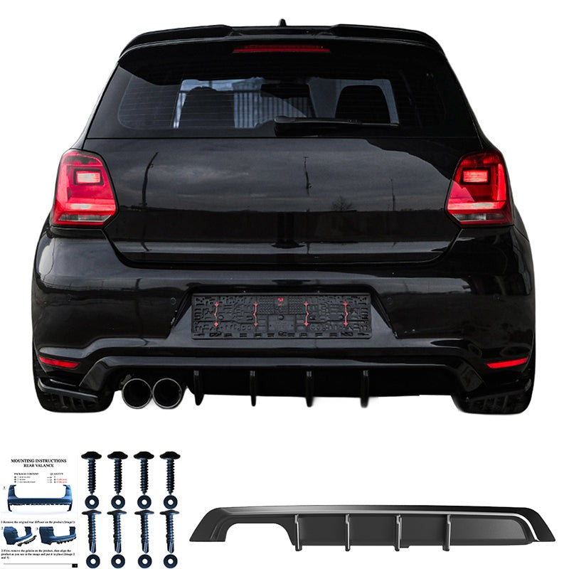 Diffusore posteriore per VW VOLKSWAGEN Polo GTI MK5 2009-2014