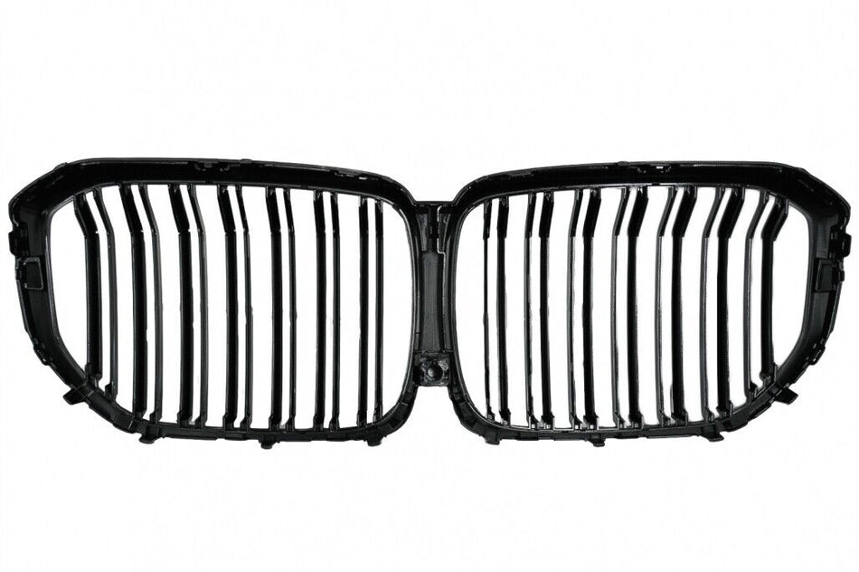 Griglie renali centrali per BMW X5 G05 (2018-up) Double Stripe M Design Piano Bl