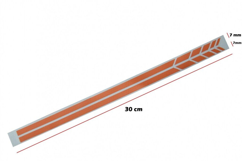 Adesivo Specchio Arancione Opaco per MERCEDES Coupe C238 A B C E Classe S CLA GL