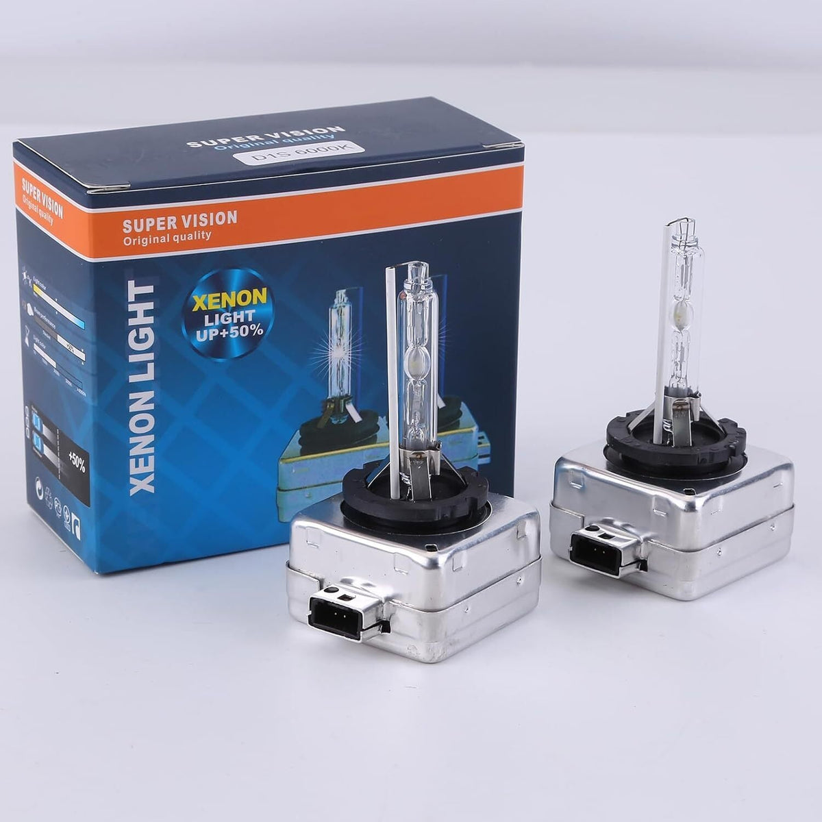Kit Lampadine Auto BI-XENON D1S, Luci RICAMBIO XENON Lampade 6000K 10000 LM