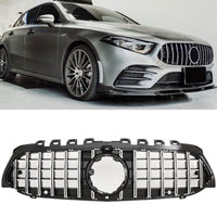 GRIGLIA A45 PANAMERICANA per MERCEDES CLASSE A W177 2018-2023 SILVER - CROMATA