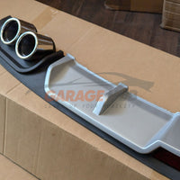 DIFFUSORE POSTERIORE DOPPI TERMINALI PER VW  POLO V 6R 2009-2017 SOTTO PARAURTI