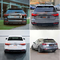 ✨DIFFUSORE  S4 Replica per AUDI A4 B9 S-LINE 2020-2022 POSTERIORE SOTTO PARAURTI