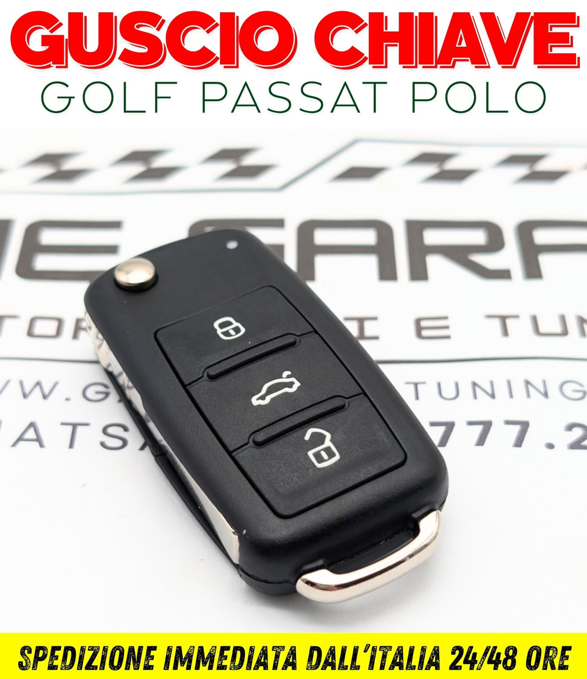 TELECOMANDO GUSCIO CHIAVE compatibile per VW GOLF 6, VI Polo 6R Passat B7 CC – vista 12