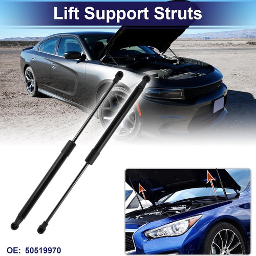 2 x MOLLE A GAS COFANO MOTORE Anteriore per ALFA ROMEO GIULIETTA