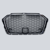 per AUDI A3 8V 2016-2020 Griglia Radiatore RS3 Look Nero Cromato