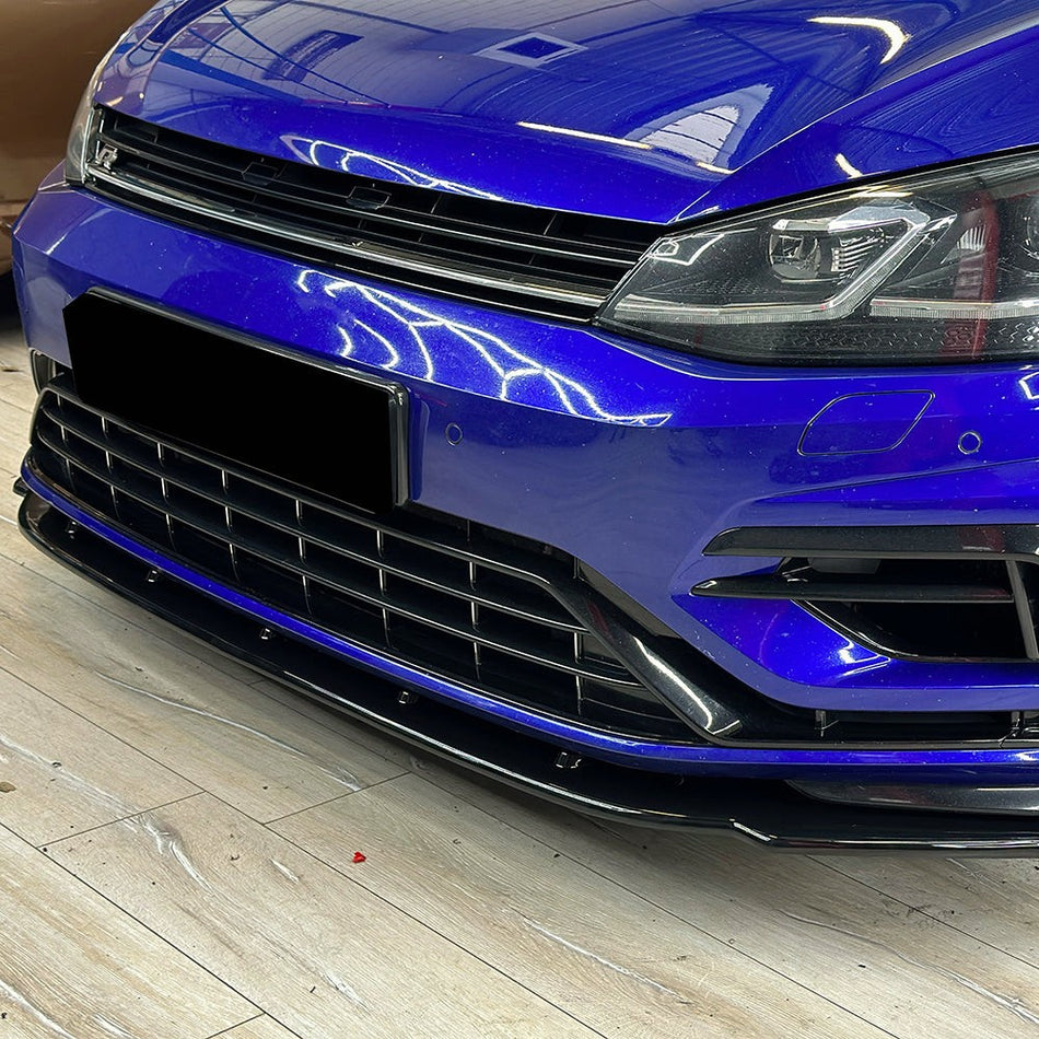 Splitter anteriore per VW VOLKSWAGEN Golf MK7.5 R 2017-2020 con omologazione ABE