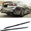 Set minigonne laterali Nero Lucido per BMW Serie 3 G20 G21 solo per M Sport