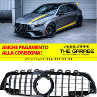 GRIGLIA A45 PANAMERICANA per MERCEDES CLASSE A W177 2018-2023 SILVER - CROMATA
