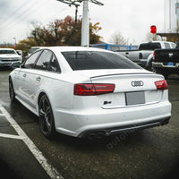 S6 Replica per AUDI A6 4G C7 2015-2018 DIFFUSORE POSTERIORE SOTTO PARAURTI