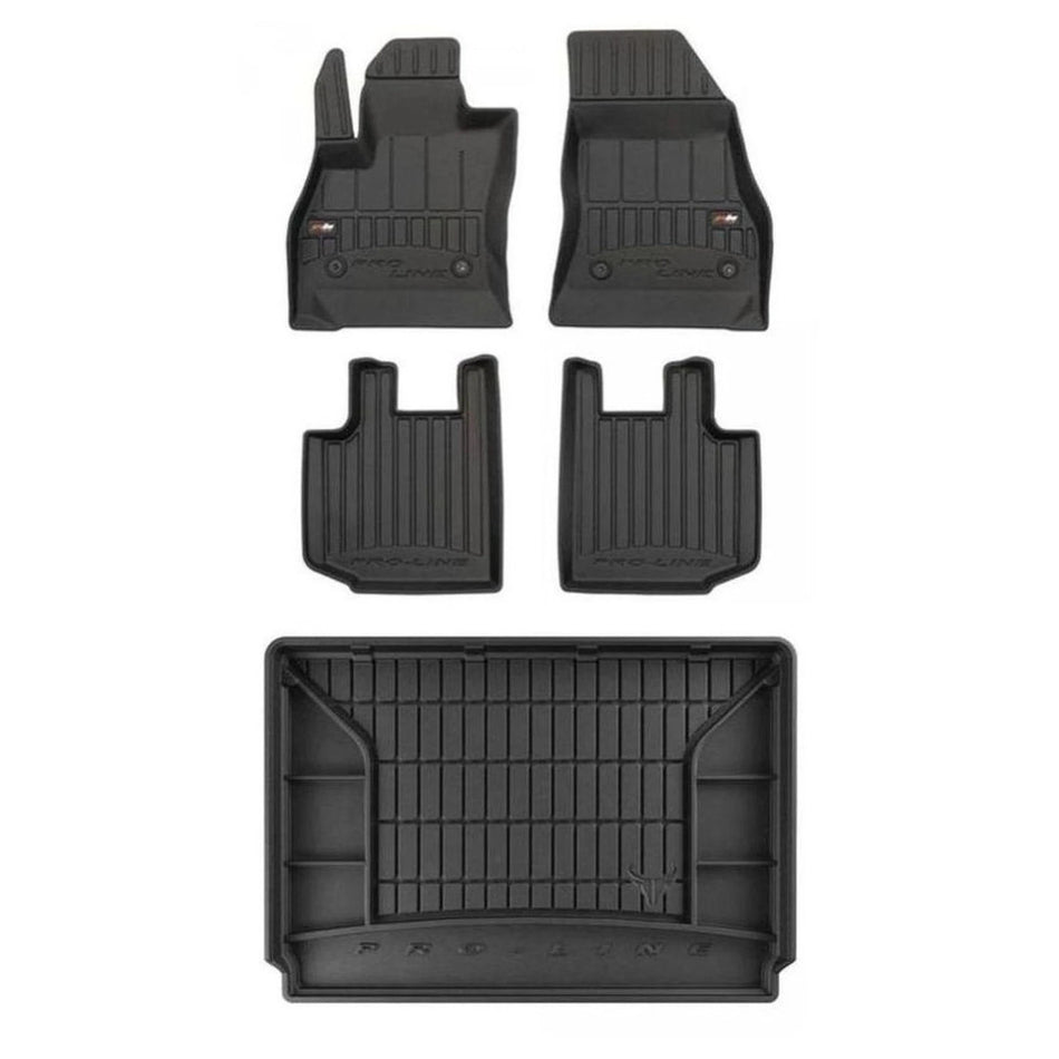 Frogum TPE Pro-Line Tappetini+Portabagagli Set per Fiat 500L 2012-2022 TPE set d