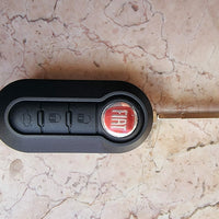 GUSCIO CHIAVE x Fiat 500 500L Panda Punto Evo Bravo Stilo Tasti gomma con LOGO'