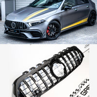GRIGLIA A45 PANAMERICANA per MERCEDES CLASSE A W177 2018-2023 SILVER - CROMATA