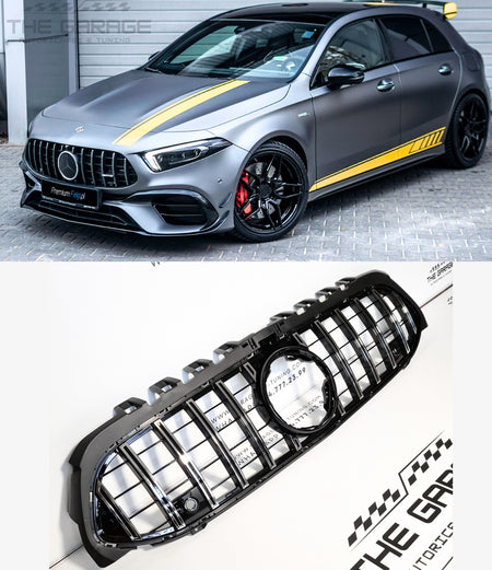 GRIGLIA A45 PANAMERICANA per MERCEDES CLASSE A W177 2018-2023 SILVER - CROMATA – vista 21
