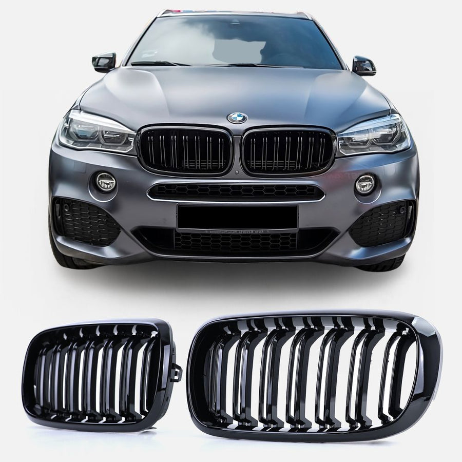 per X5 F15 13-18 Griglia Radiatore M Look Doppia Striscia