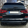 Diffusore posteriore Sport + terminali neri per BMW X3 G01 (2018-2020)