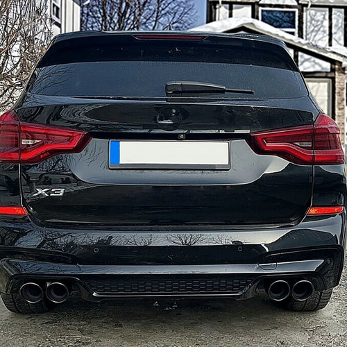 Diffusore posteriore Sport + terminali neri per BMW X3 G01 (2018-2020)