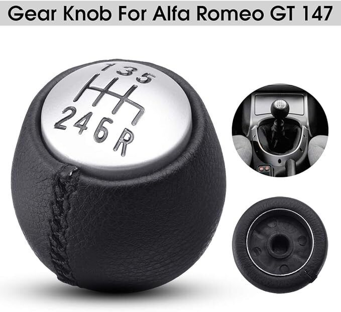 Manopola Leva Pomello Cambio 6 Marce per Alfa Romeo GT 147 166
