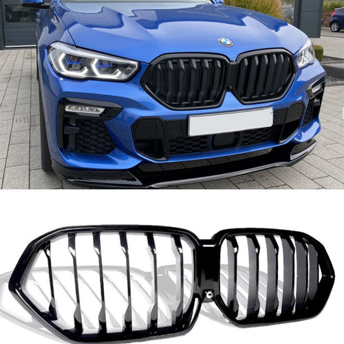per X6 G06 2018-in poi Griglia Anteriore Nero Lucido Look M