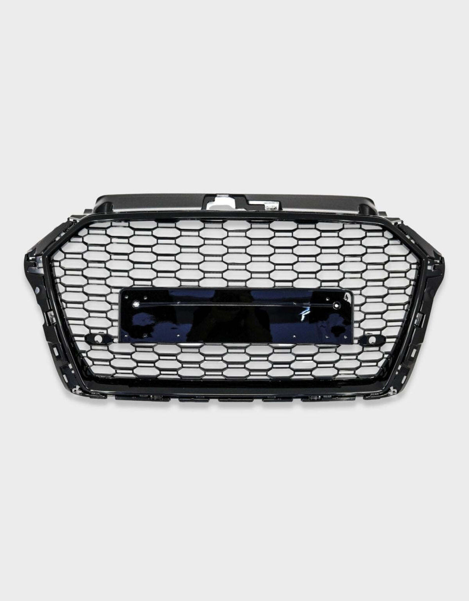 per AUDI A3 8V 2016-2020 Griglia Anteriore in Ottica RS3 Nero