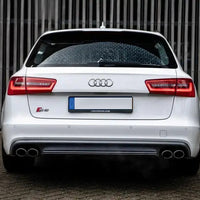 DIFFUSORE S6 per AUDI A6 C7 (2012-2015) sia AVANT che BERLINA -> ABS SILVER