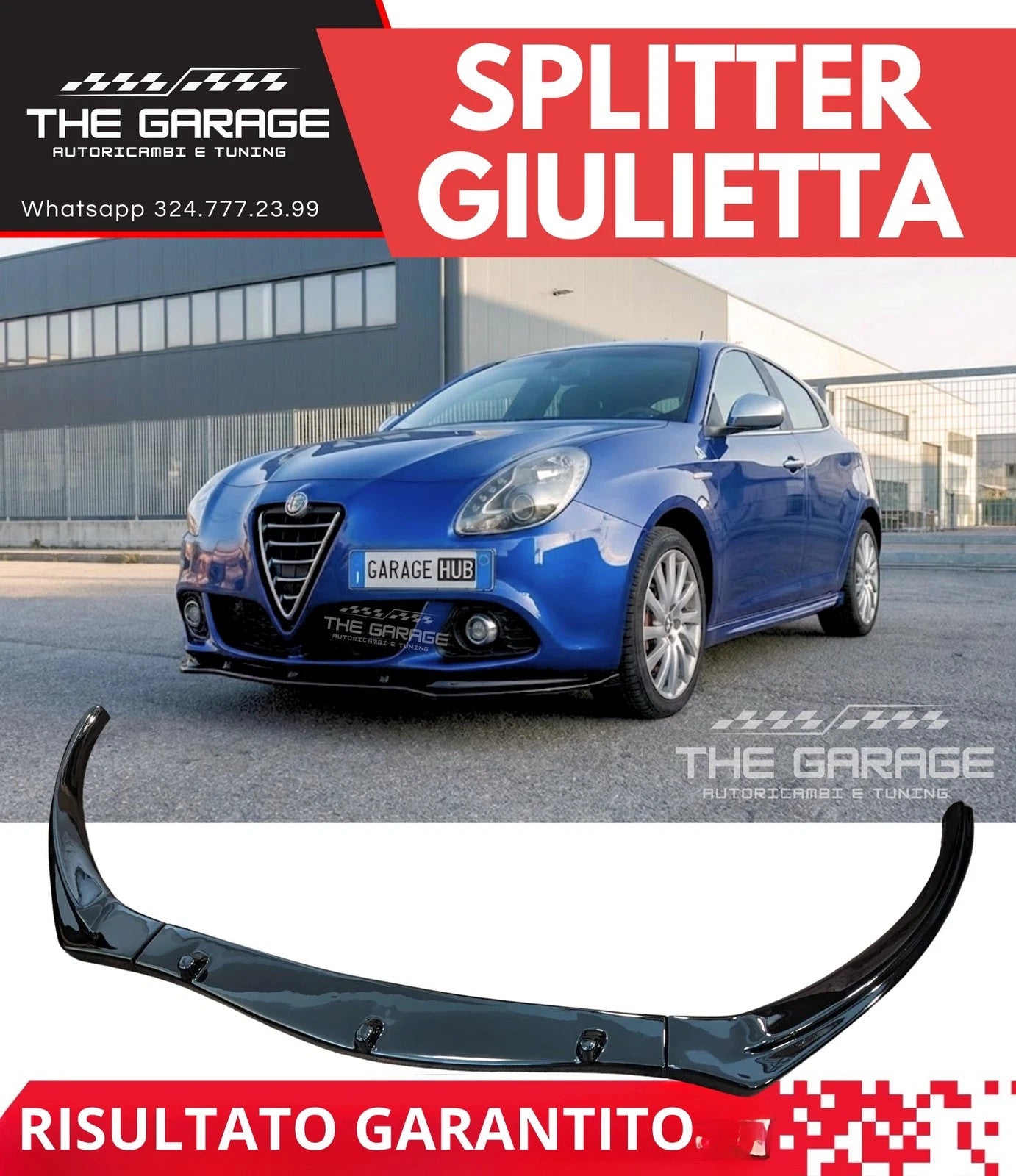 Bodykit Completo per Giulietta SPOILER + DIFFUSORE + LAMA / Stile Quadrifoglio – vista 14