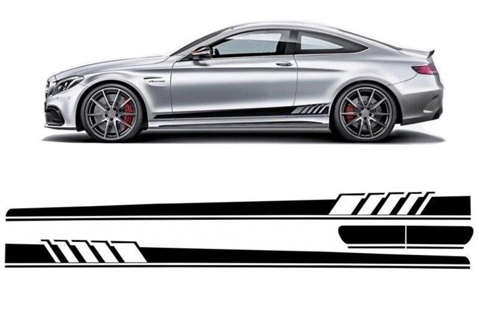 Decalcomanie laterali Adesivo in vinile per Mercedes Classe C C205 Coupe A205 Ca