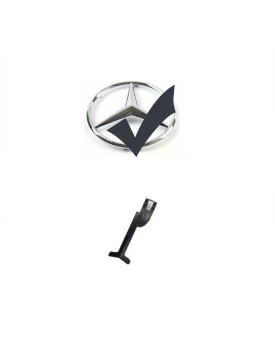 per Mercedes C W203 00-07 Griglia Radiatore Nero Opaco Look AMG
