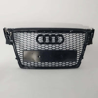 per AUDI A4 B8 8K 2007-2011 Griglia Anteriore RS4 Nero Lucido