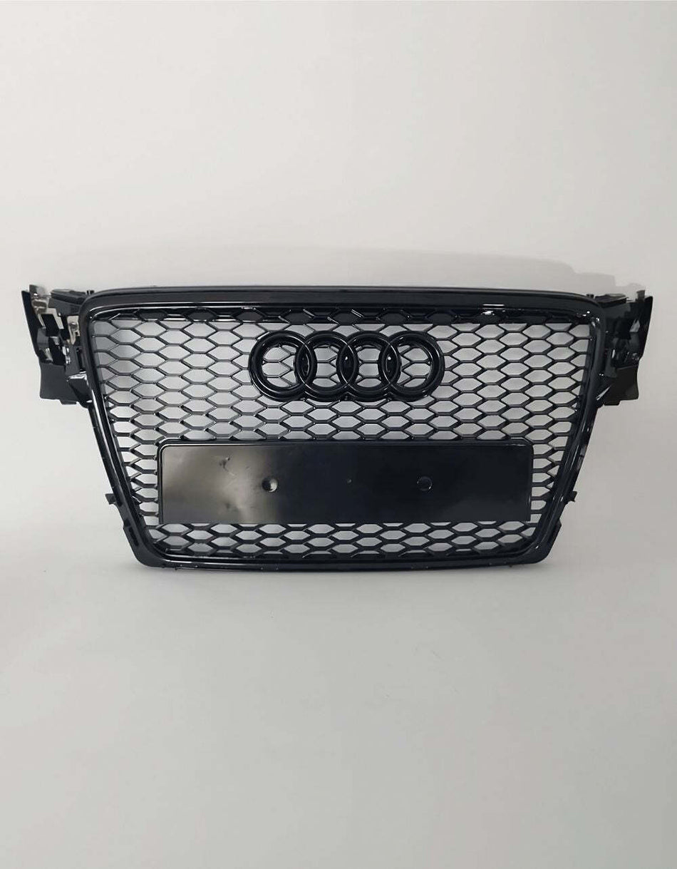 per AUDI A4 B8 8K 2007-2011 Griglia Anteriore RS4 Nero Lucido