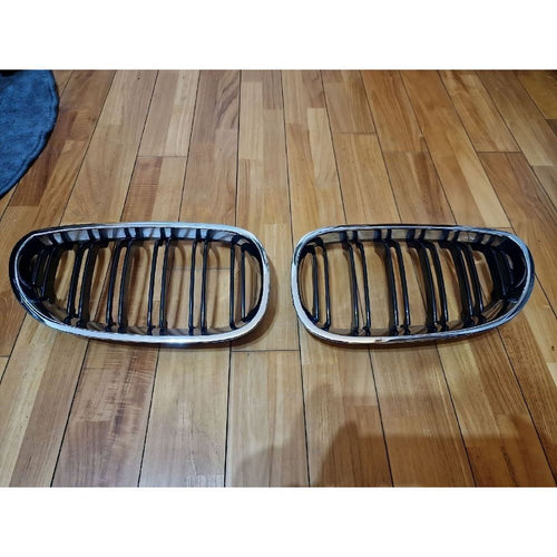 per Serie 5 E60 E61 2003-2010 Griglia M Look Nero Cromato