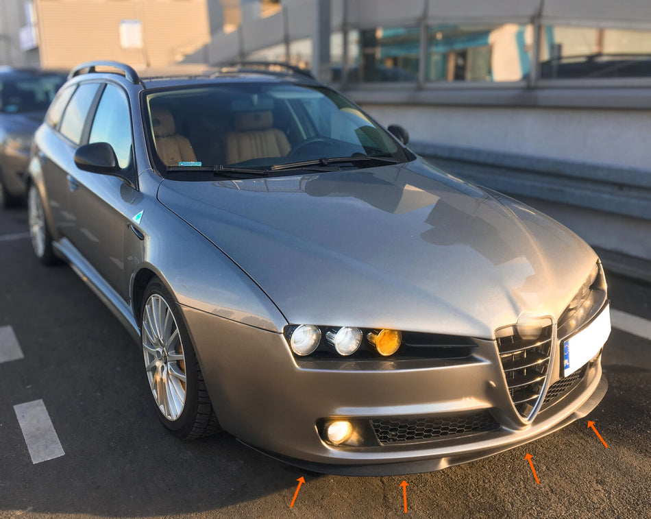 LAMA FRONTALE *Cupra R Look* -> ALFA 159 -> SOTTO PARAURTI SPOILER ANTERIORE