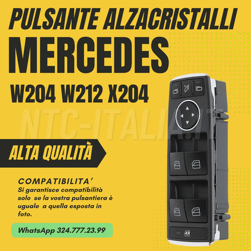 PULSANTIERA🔥 INTERRUTTORI ALZACRISTALLI MERCEDES CLASSE C E GLK W204 W212 X204