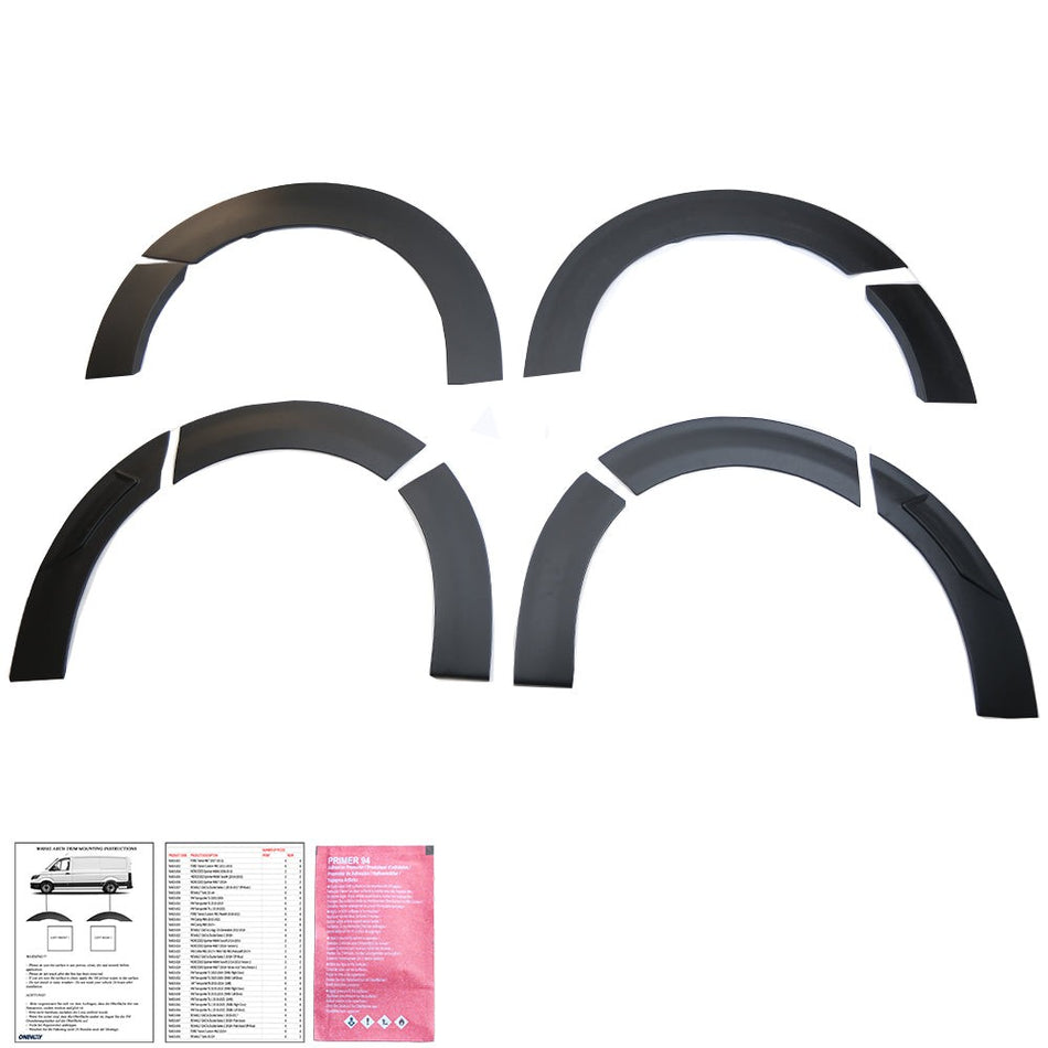 Rivestimenti passaruota compatibili con VW VOLKSWAGEN Transporter T7 2024+ (pass